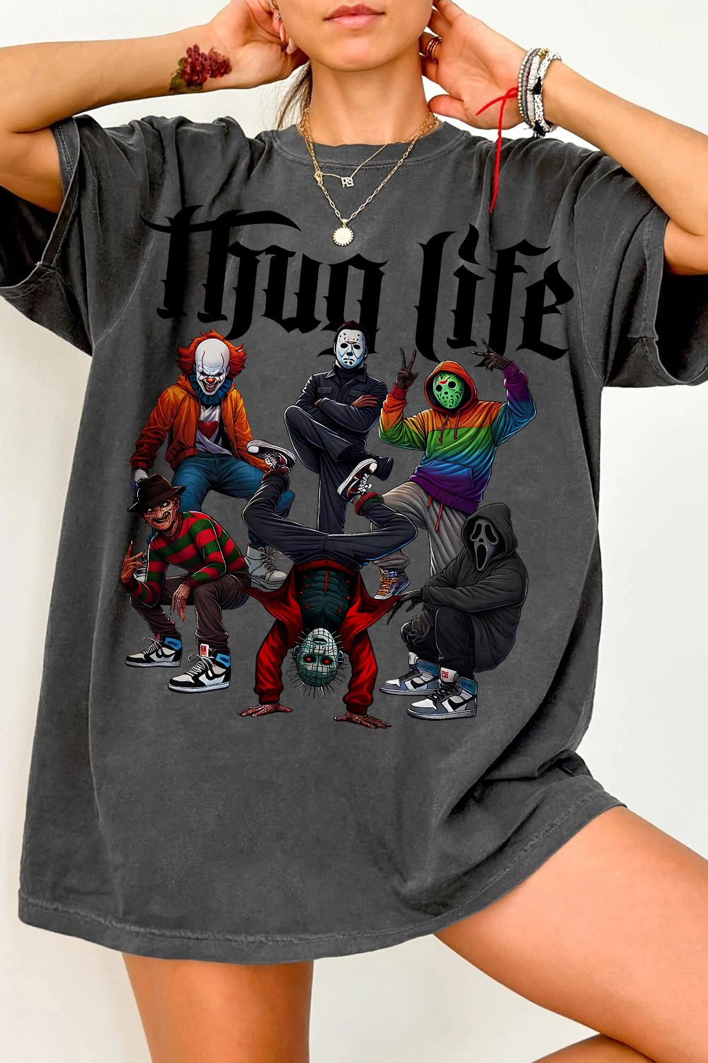 THUG LIFE The Gang Horror Movie  Tee For Women