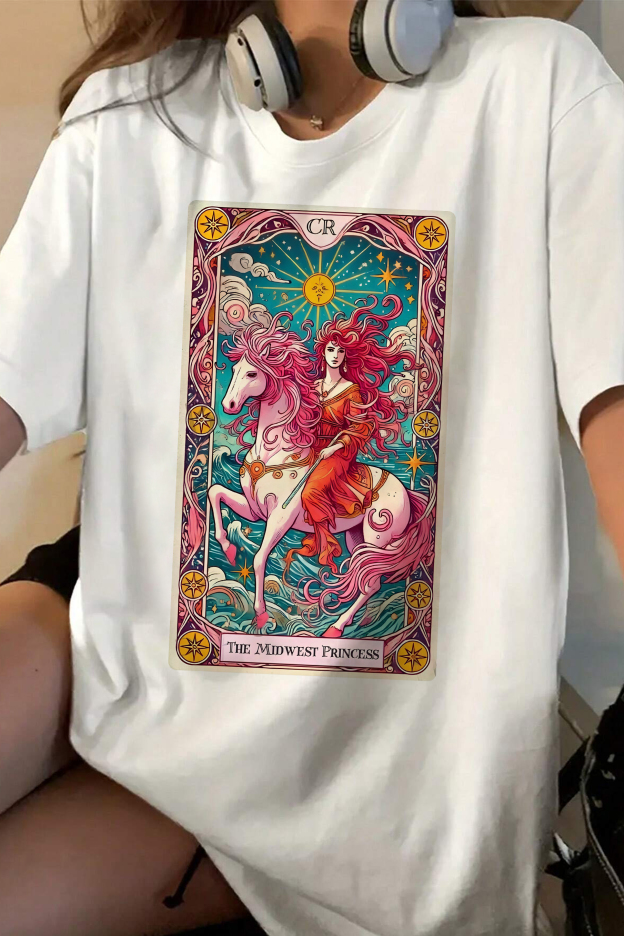 Midwest Princess  Pink Pony Club Tee For Women