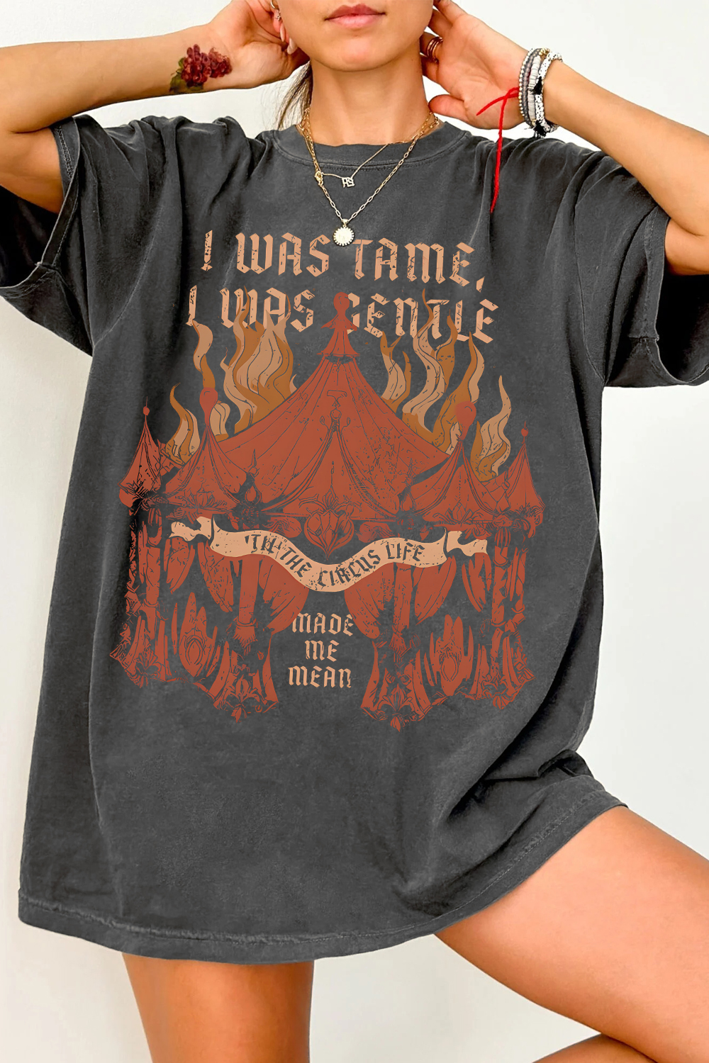 I Was Tame, I Was Gentle 'Til The Circus Life Made Me Mean TTPD Tee For Women