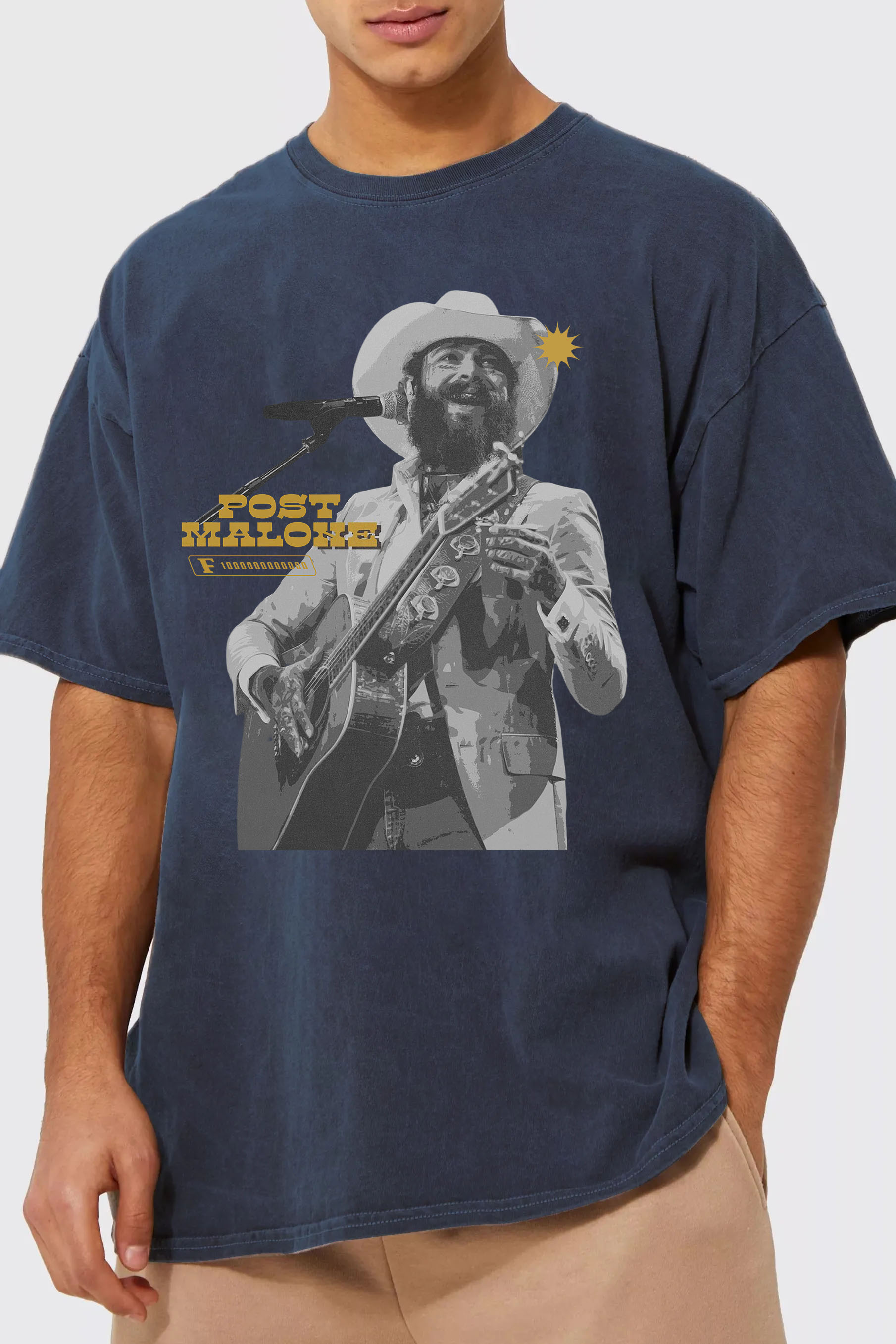 Post Malone Vintage Country Music Album Tee -MEN