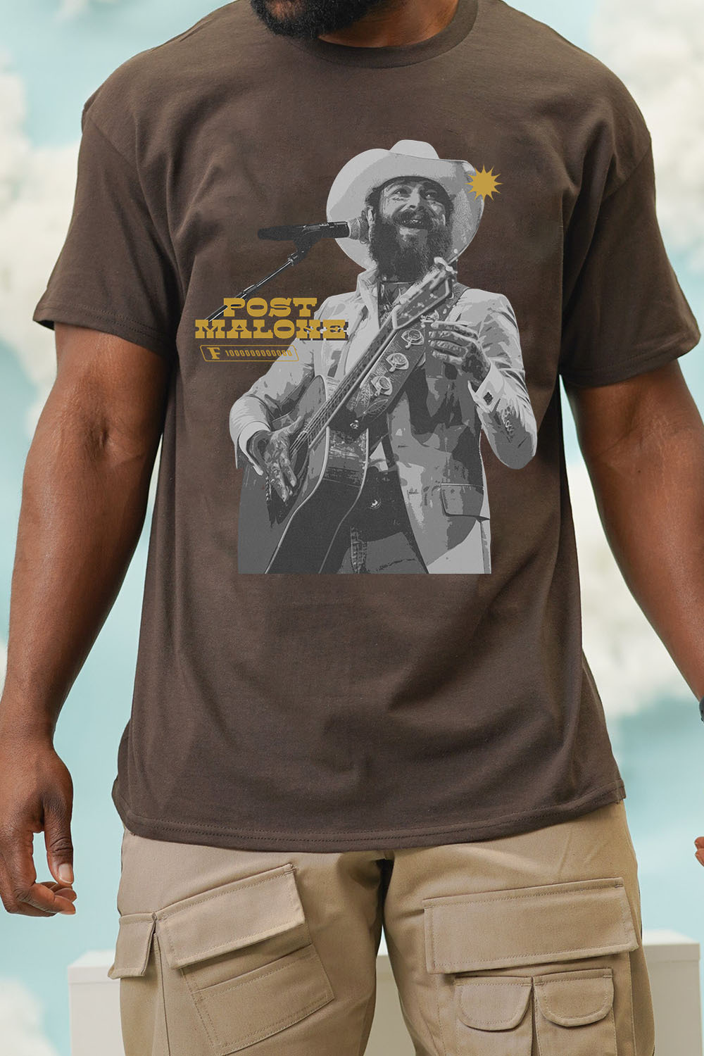 Post Malone Vintage Country Music Album Tee -MEN