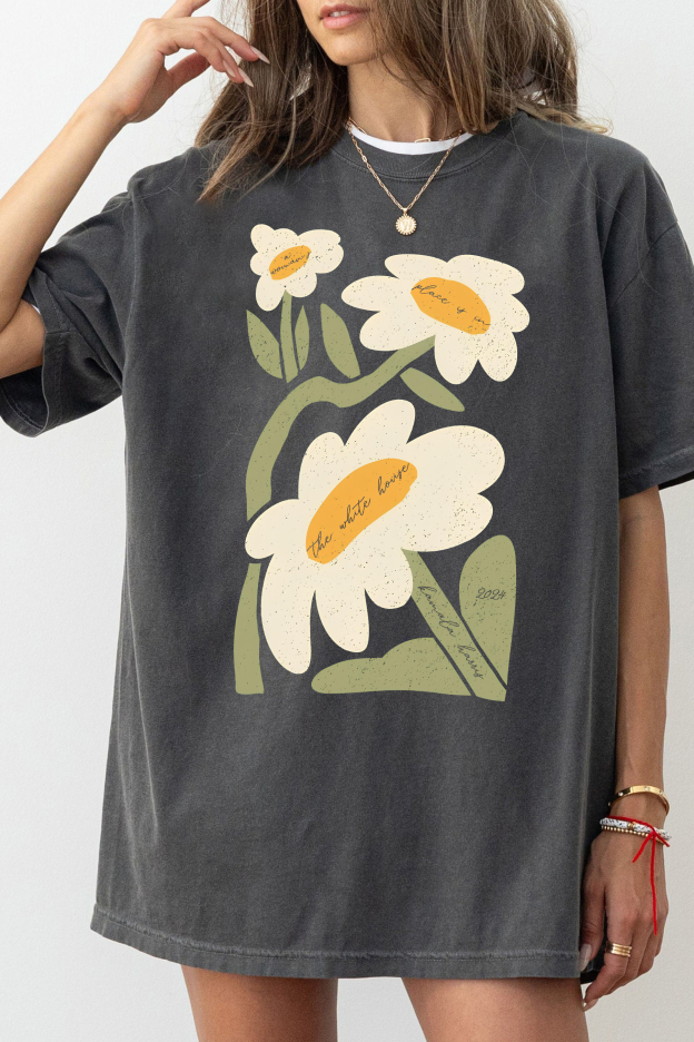 Subtle KH Floral  Tee For Women
