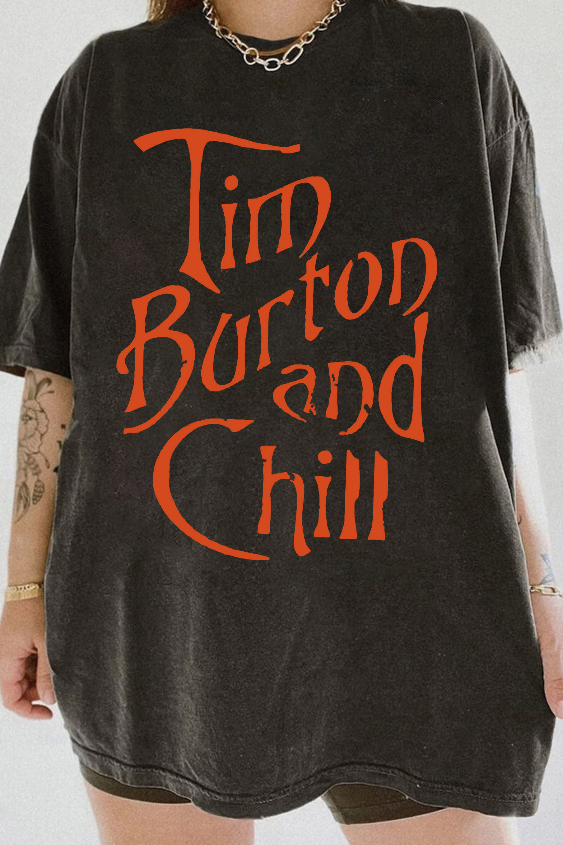 Tim Burton and Chill Tee For Women 