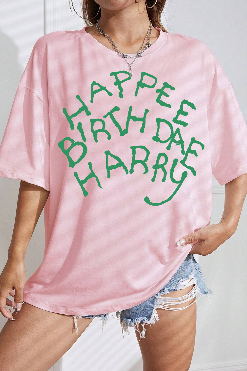Happee Birthdae Harry  Tee For Women