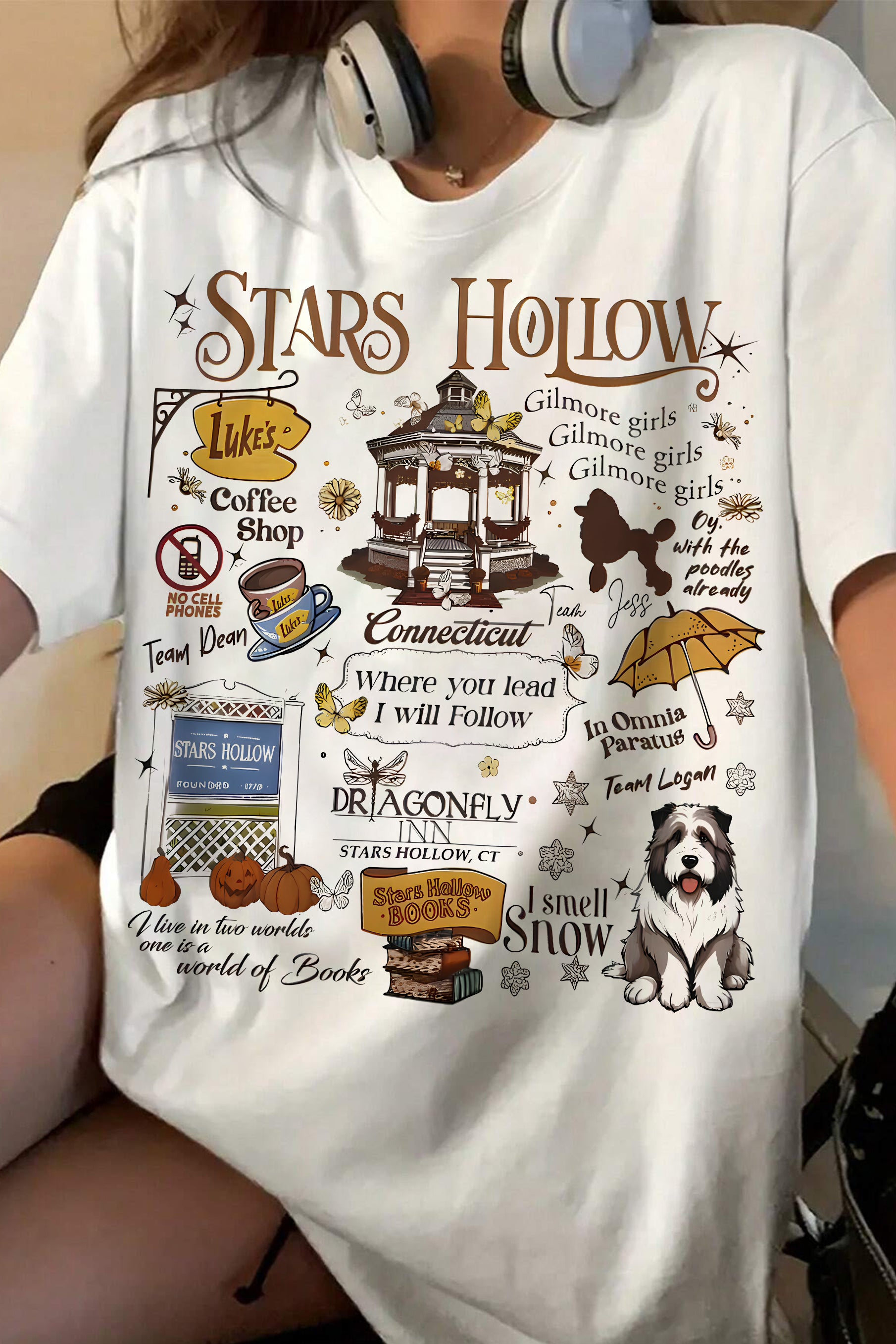Stars Hallow Gilmore Girls Tee For Women