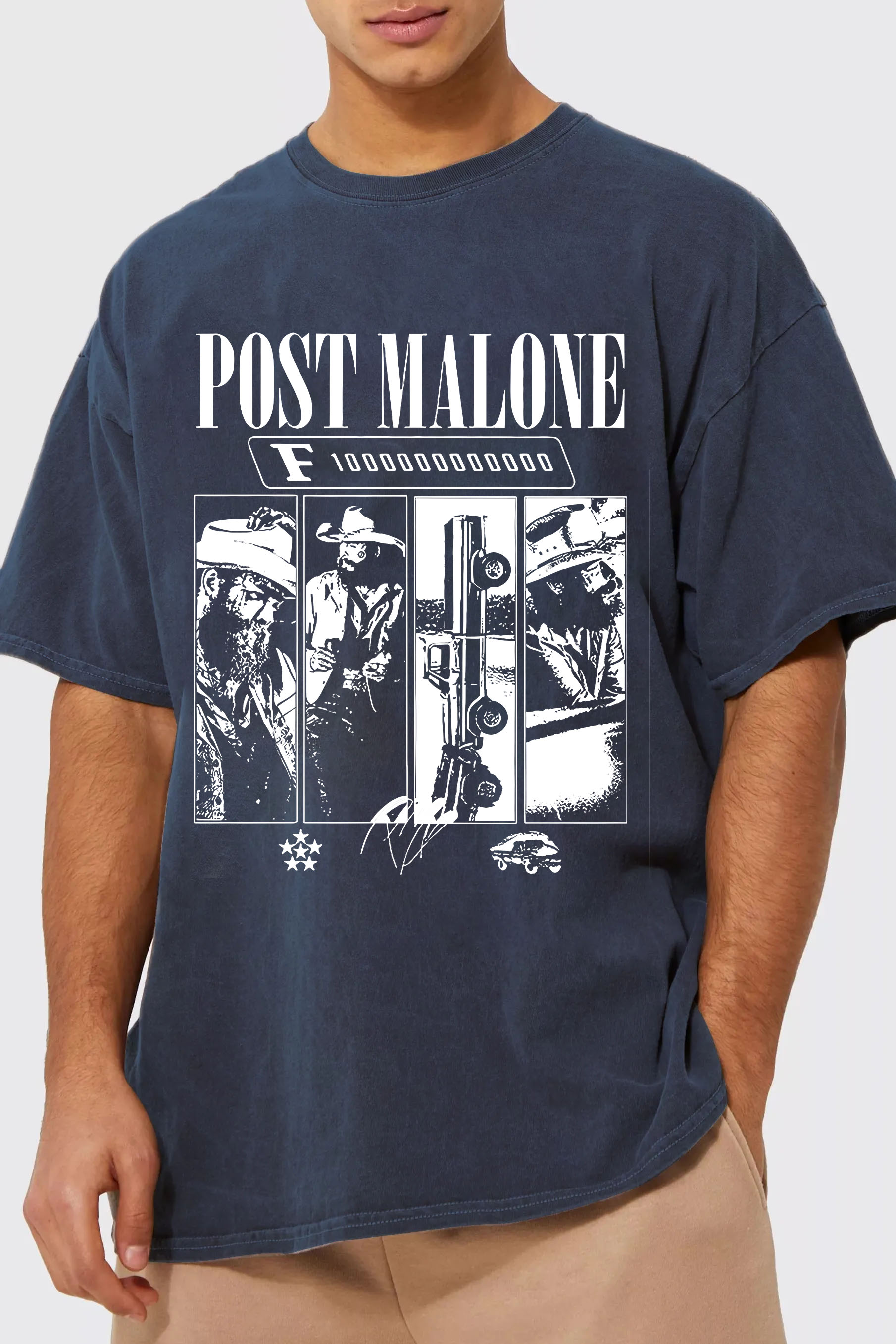 Post Malone F1-Trillion Album Tee -MEN