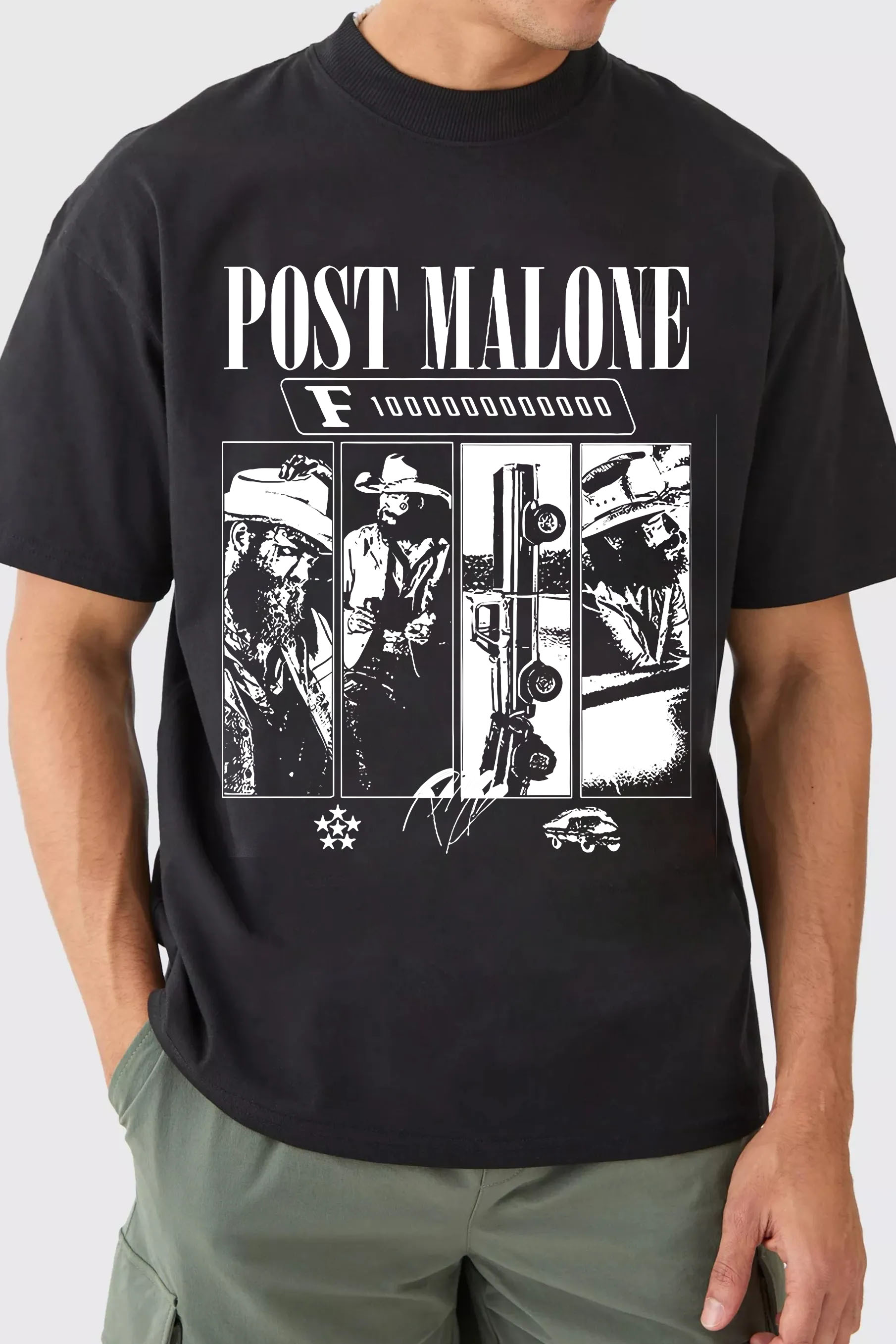 Post Malone F1-Trillion Album Tee -MEN