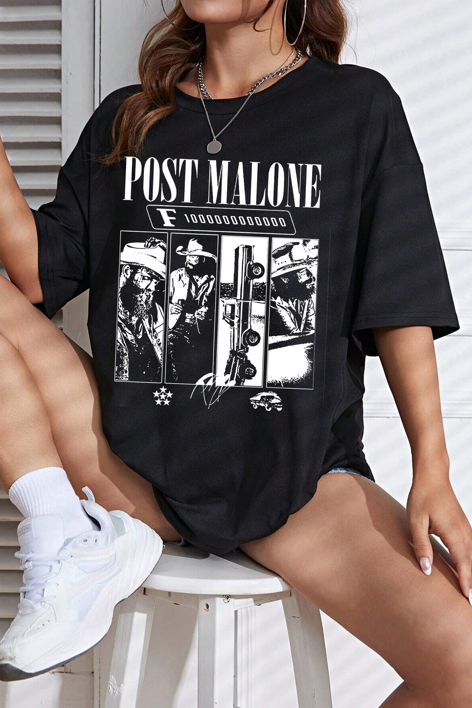Post Malone F1-Trillion Album  Tee For Women