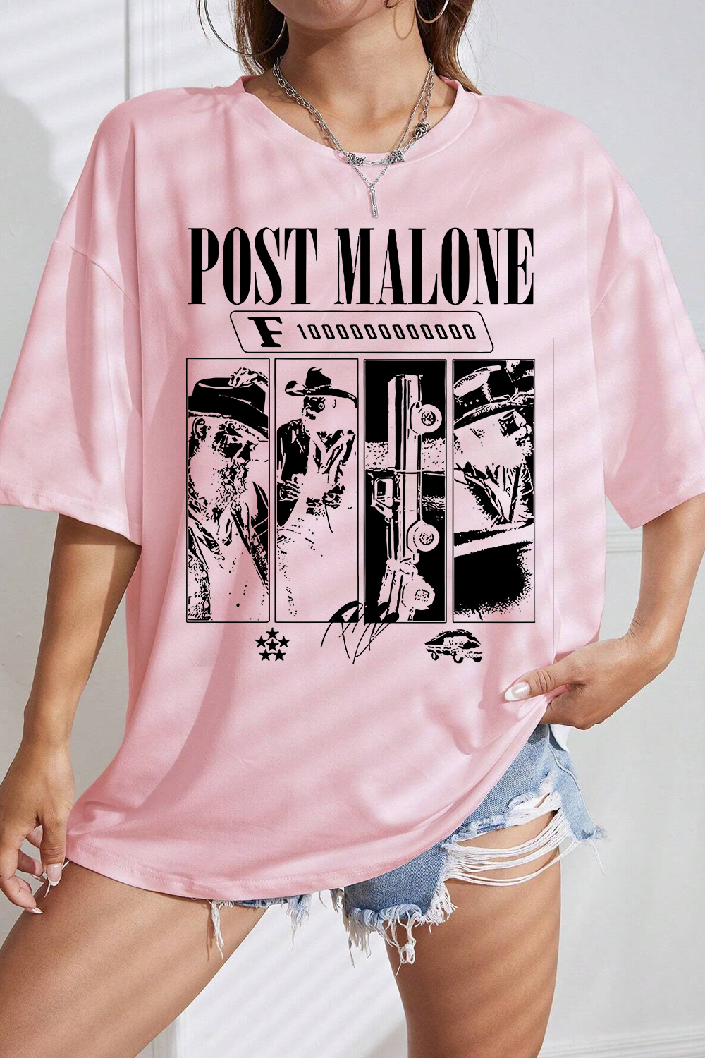 Post Malone F1-Trillion Album  Tee For Women