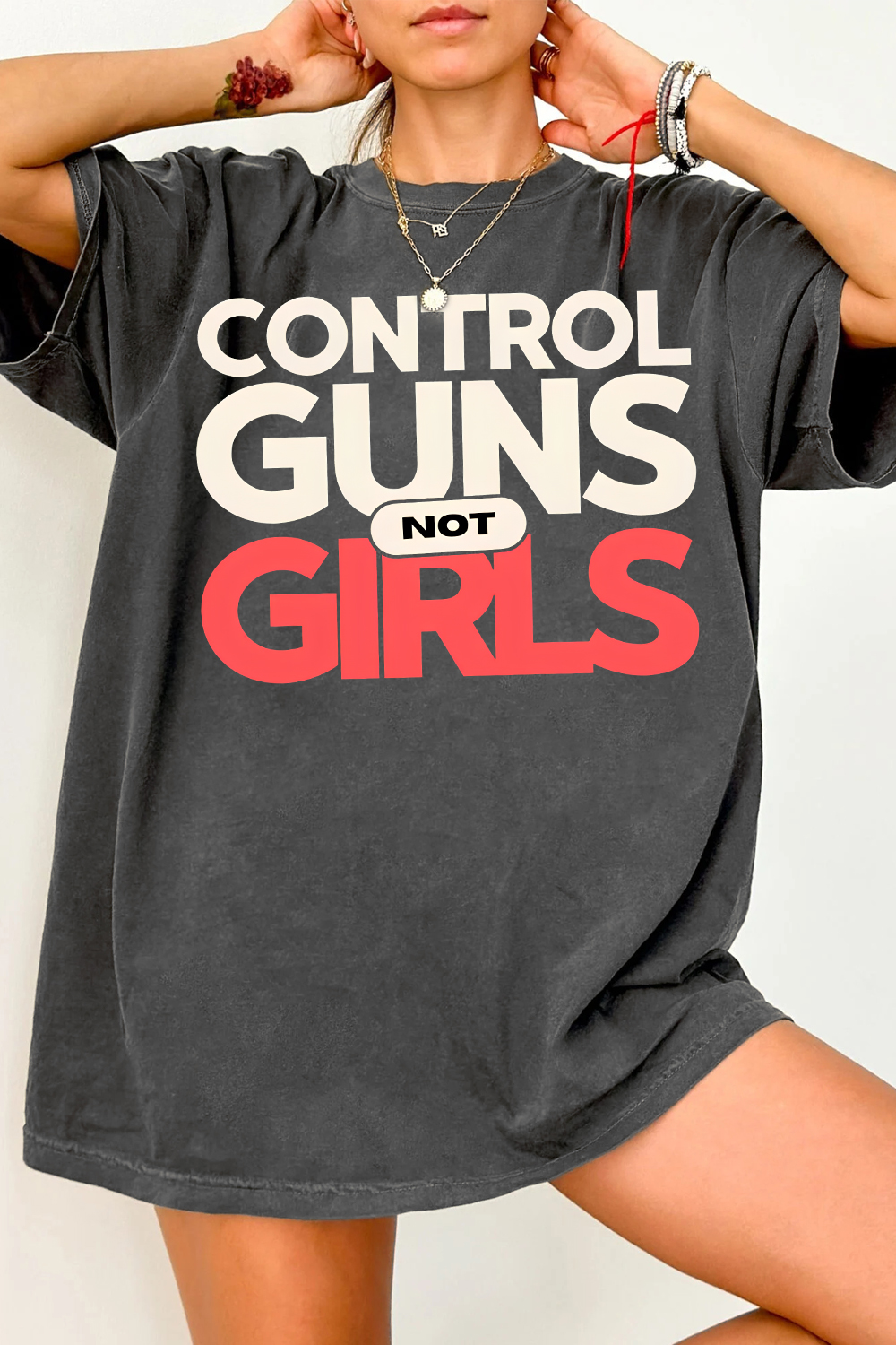 Control Guns Not Girls Tee For Women