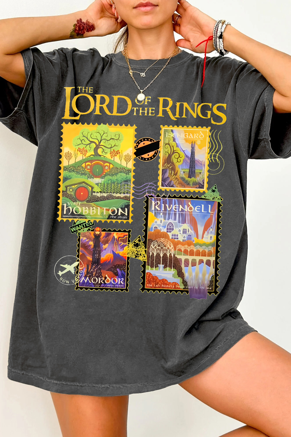 LOTR Stamps Tee For Women