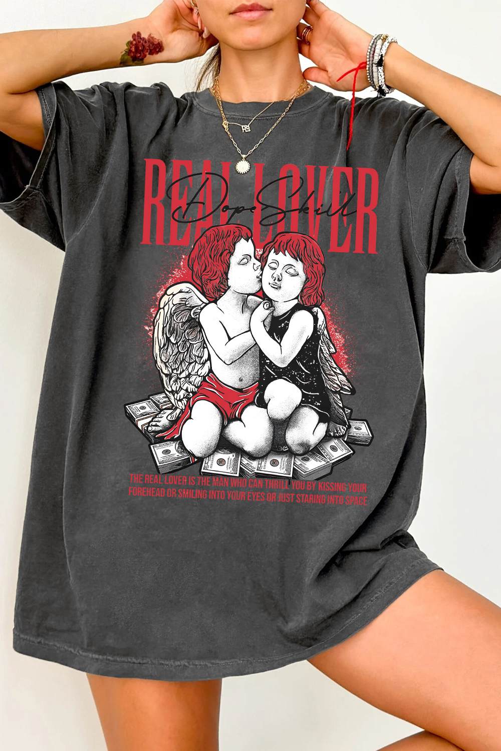Fire Red DopeSkill Tee For Women