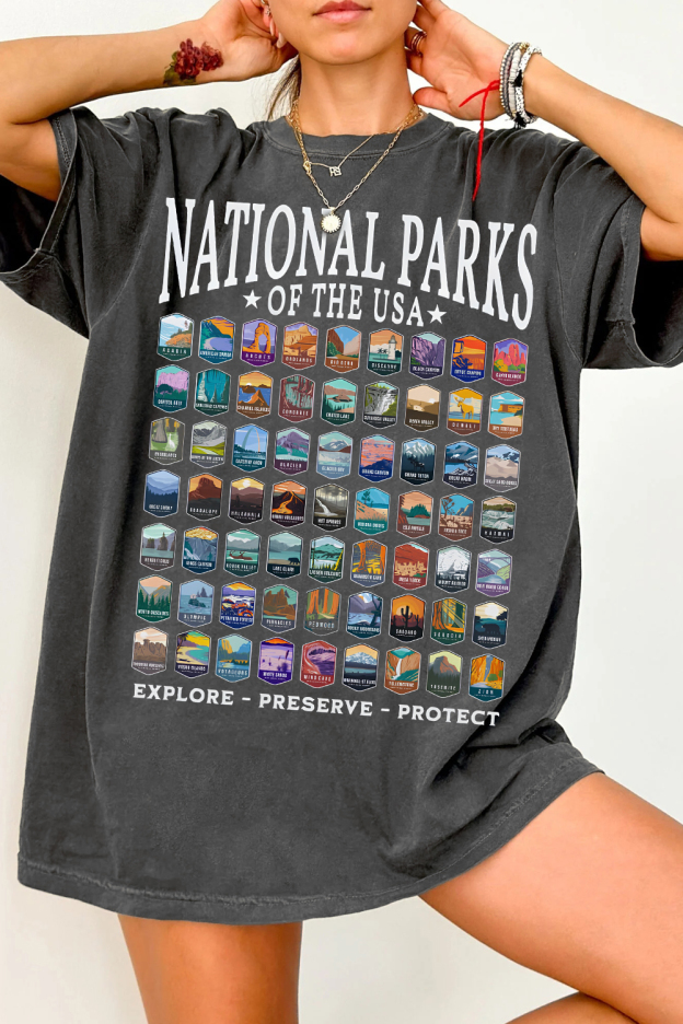 National Parks  Tee For Women