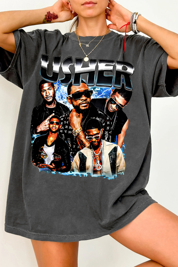 Vintage Usher 90s  Tee For Women