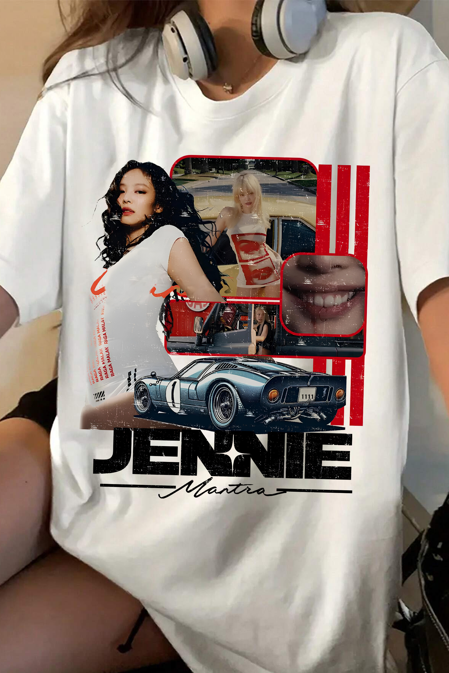 Retro Jennie Mantra Tee For Women