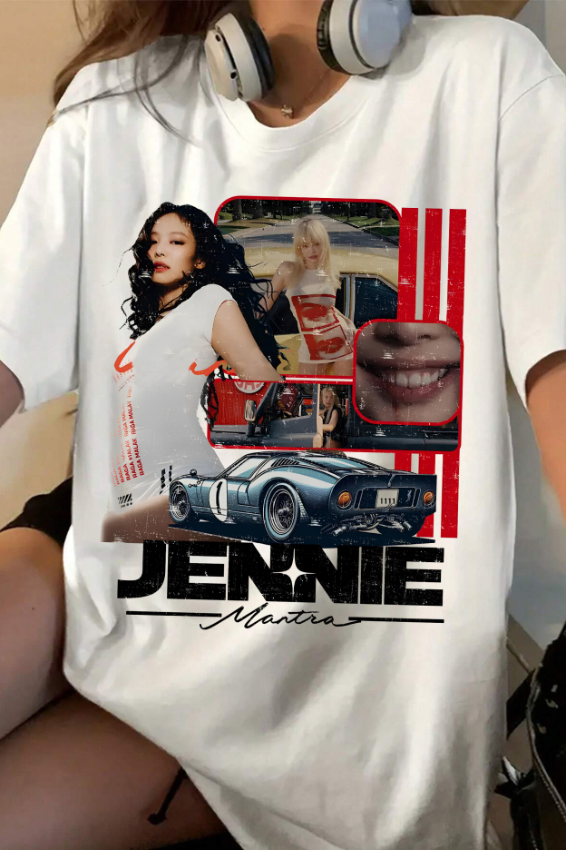 Retro Jennie Mantra Tee For Women