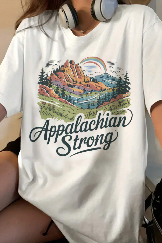 Appalachian Strong Western Graphic   Tee For Women