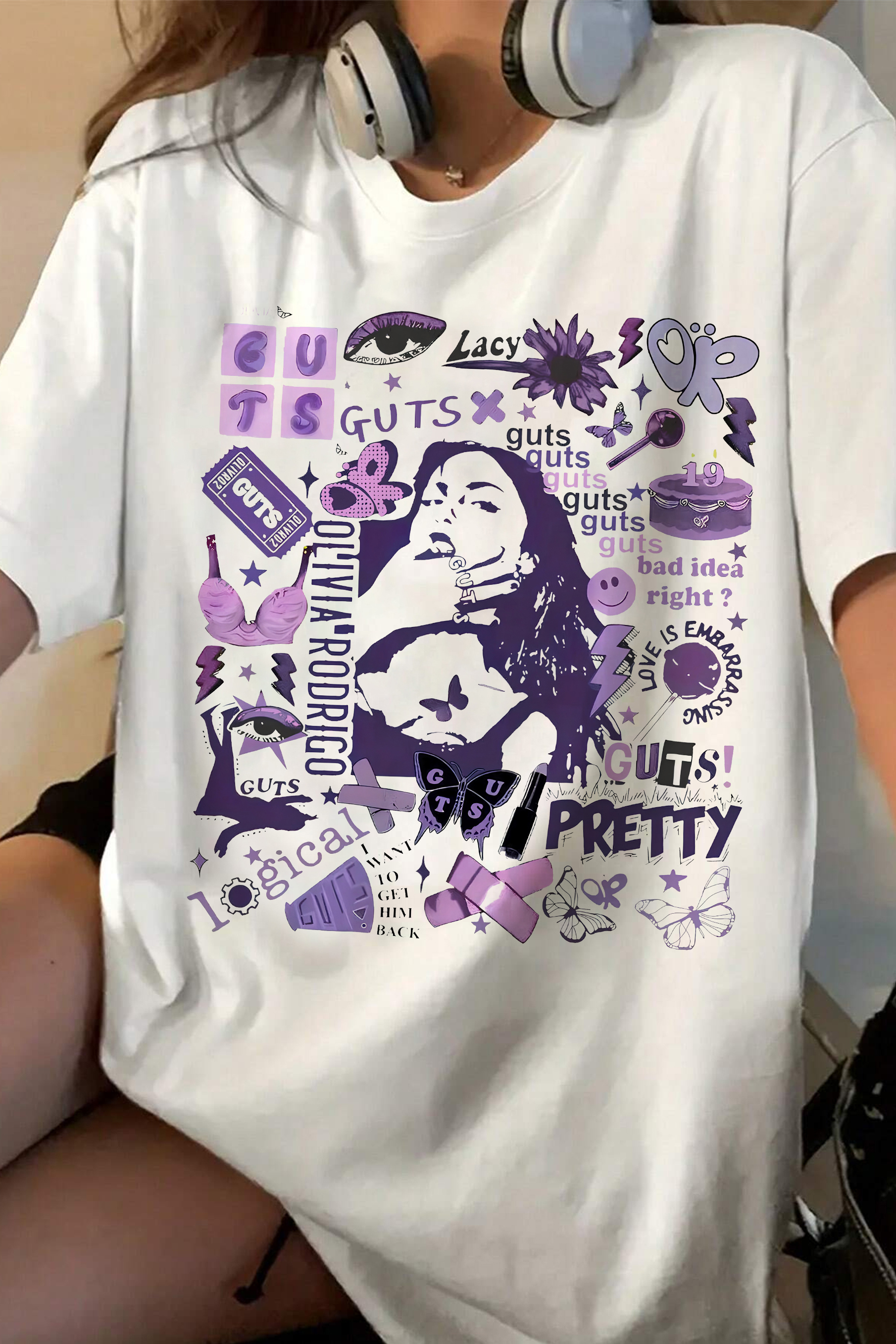 Olivia Rodrigo Guts Tour Tee For Women