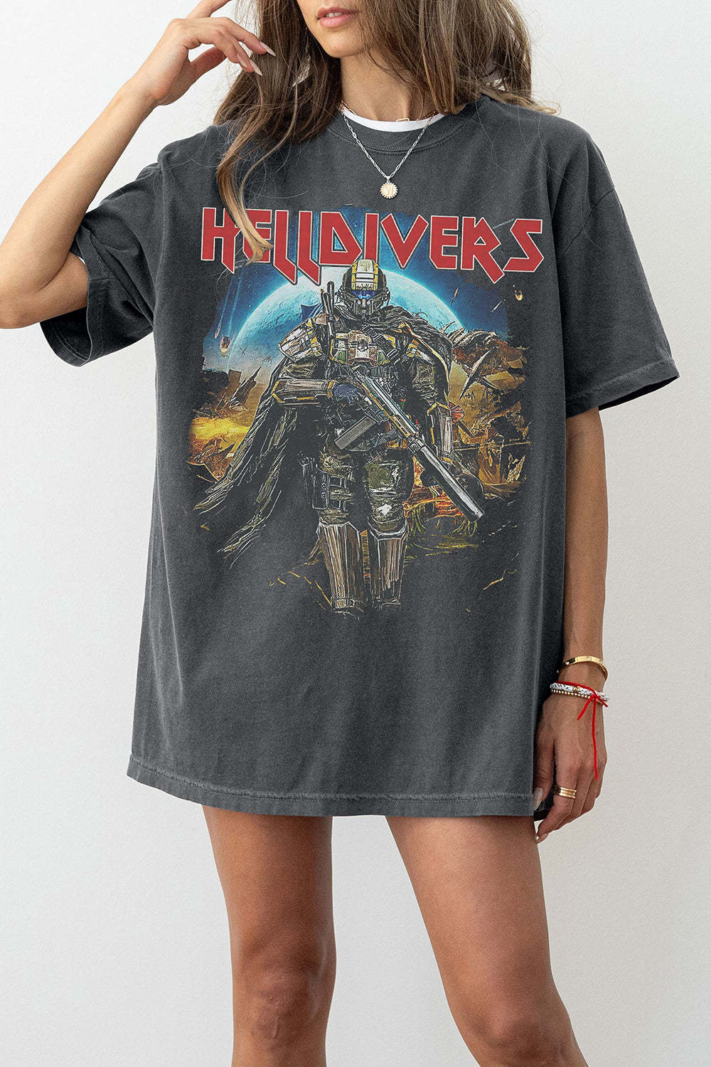 Helldivers 2 Skull Tee For Women