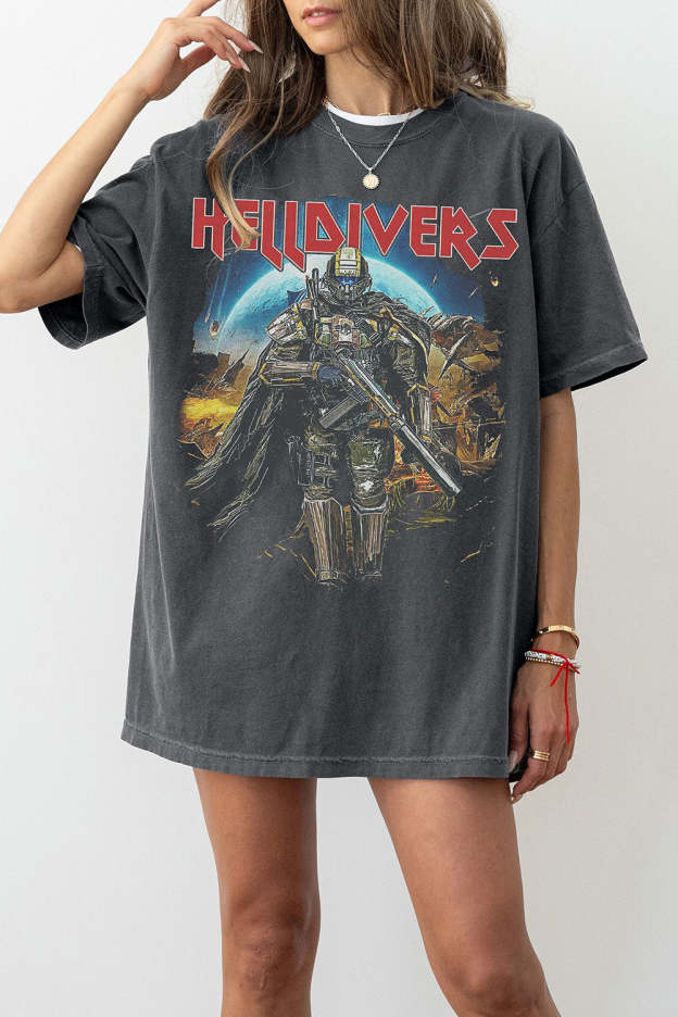 Helldivers 2 Skull Tee For Women