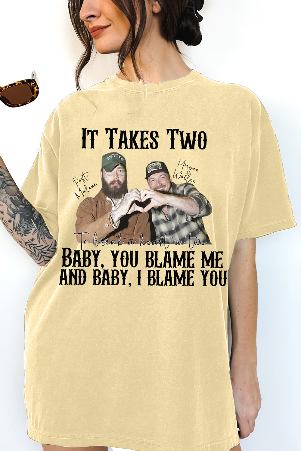 Morgan Wallen Post Malone It Takes Two I Had Some Help Tee For Women
