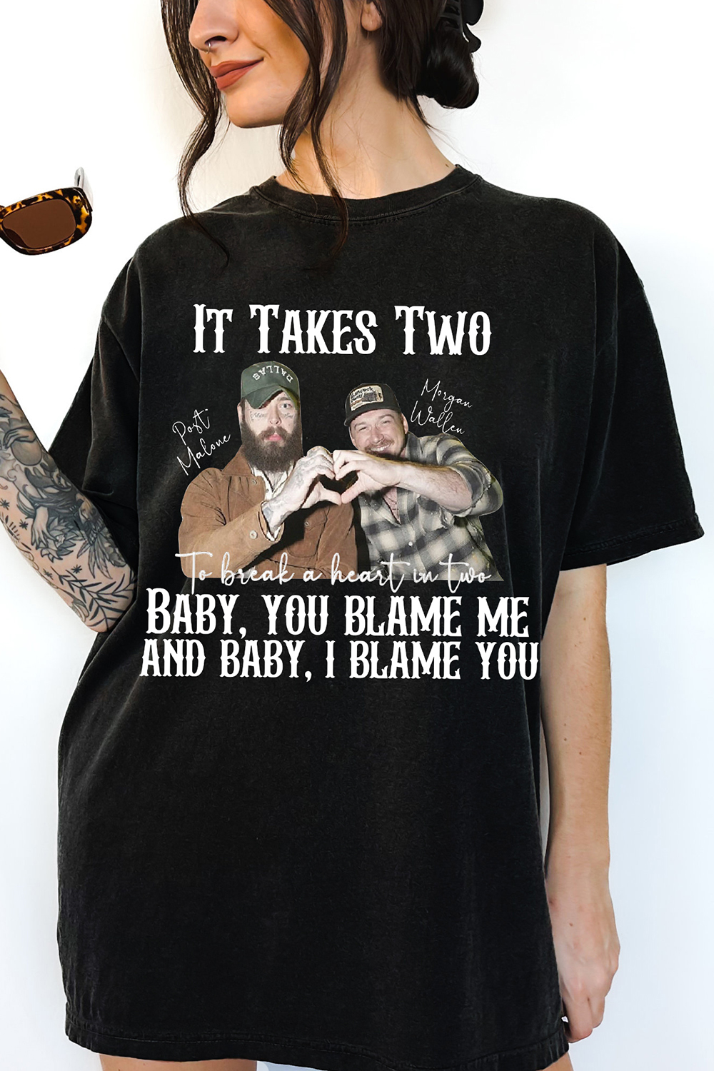 Morgan Wallen Post Malone It Takes Two I Had Some Help Tee For Women