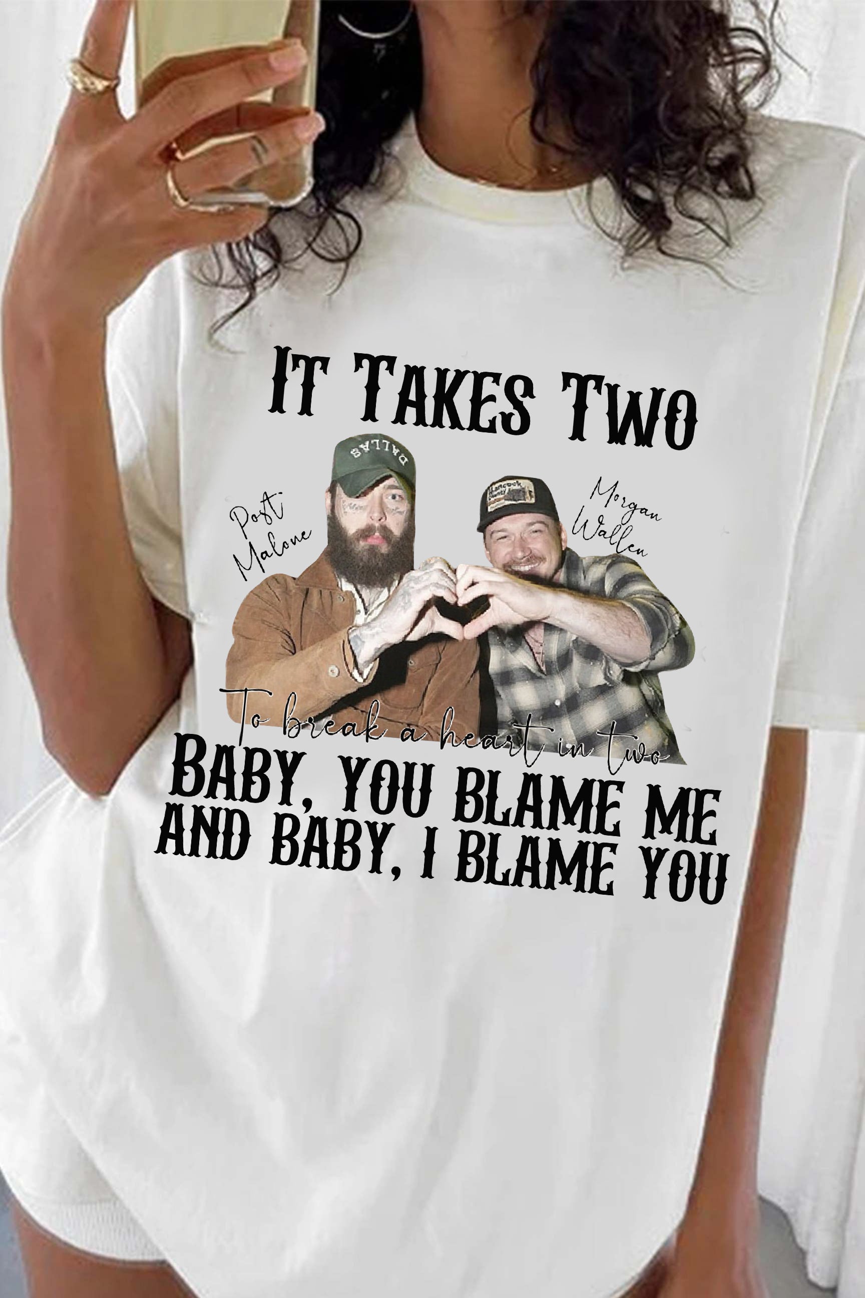 Morgan Wallen Post Malone It Takes Two I Had Some Help Tee For Women