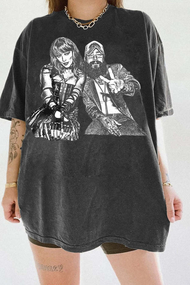 Post Malone and Taylor Graphic Tee For Women