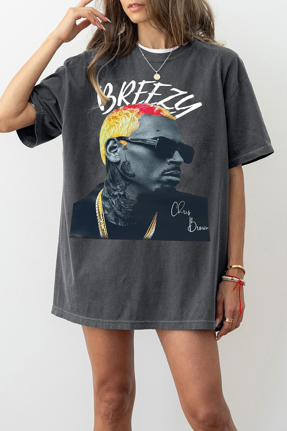 Breezy Album Chris Brown Tee For Women