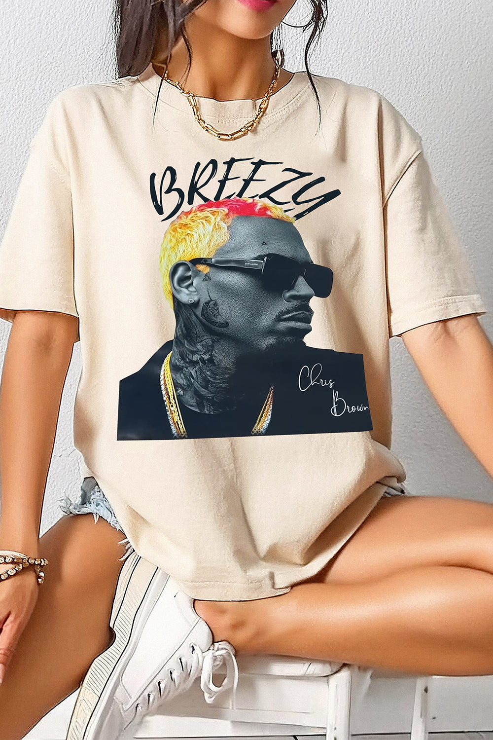 Breezy Album Chris Brown Tee For Women