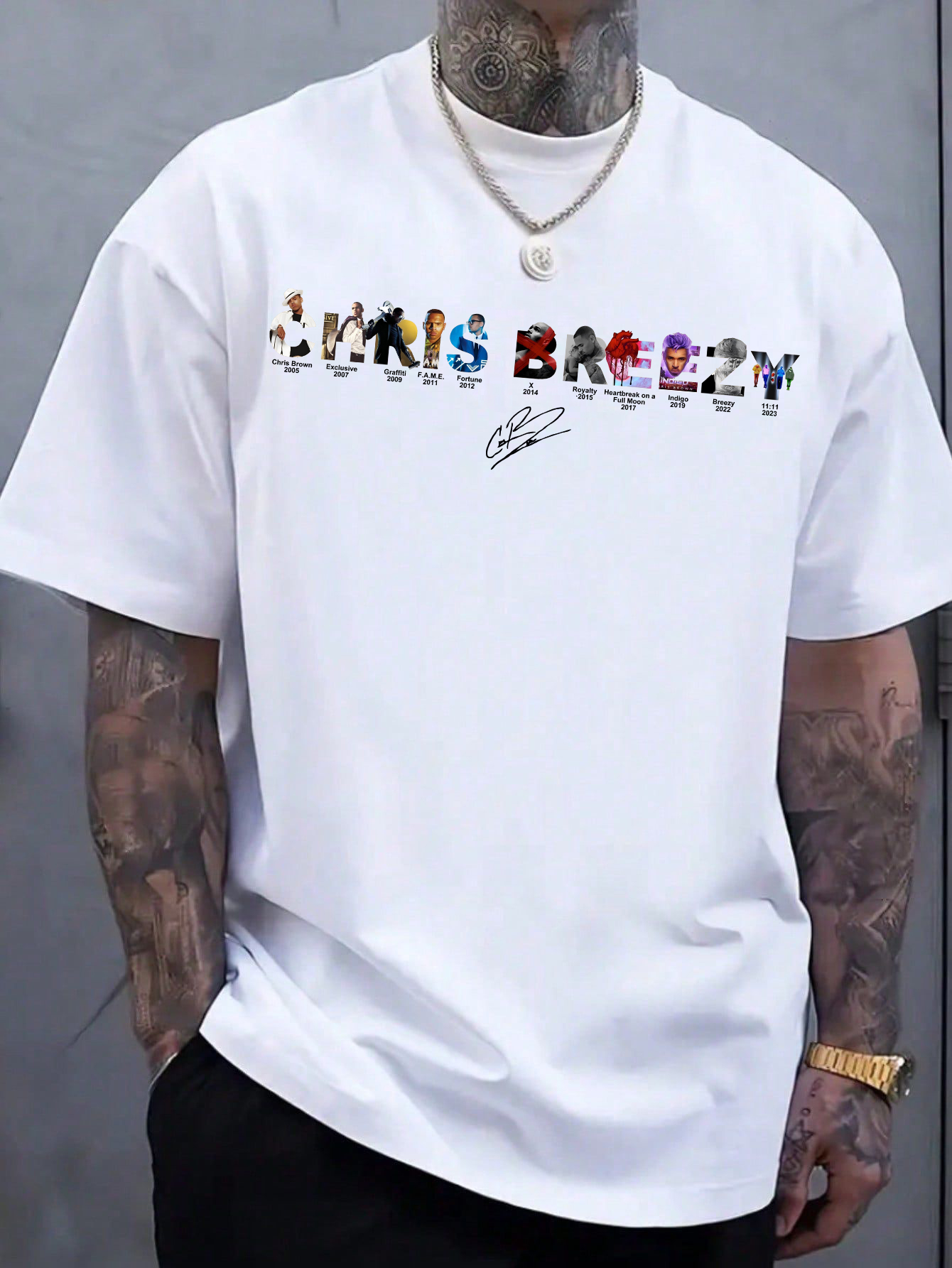 Breezy Album Chris Brown Graphic Tee For Women