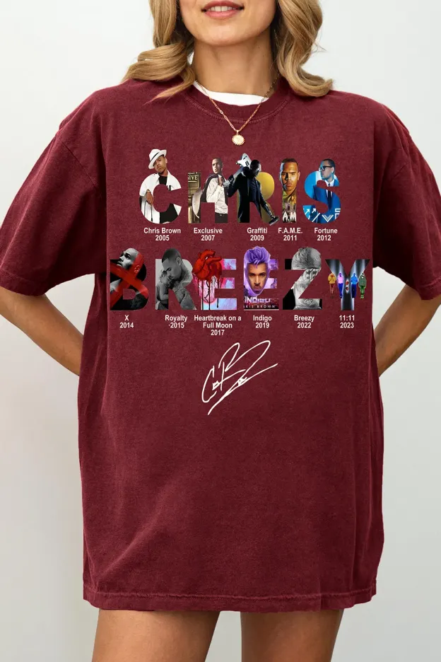 Chris Brown Breezy Album Concert?Graphic Tee For Women