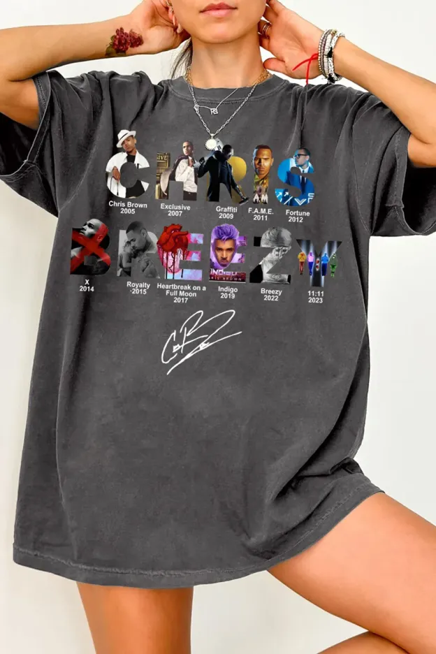 Chris Brown Breezy Album Concert?Graphic Tee For Women