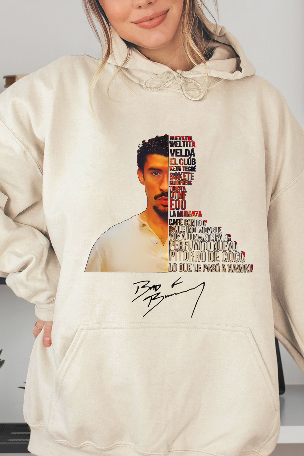 Bad Bunny Album DTMF Graphic Hoodie Women