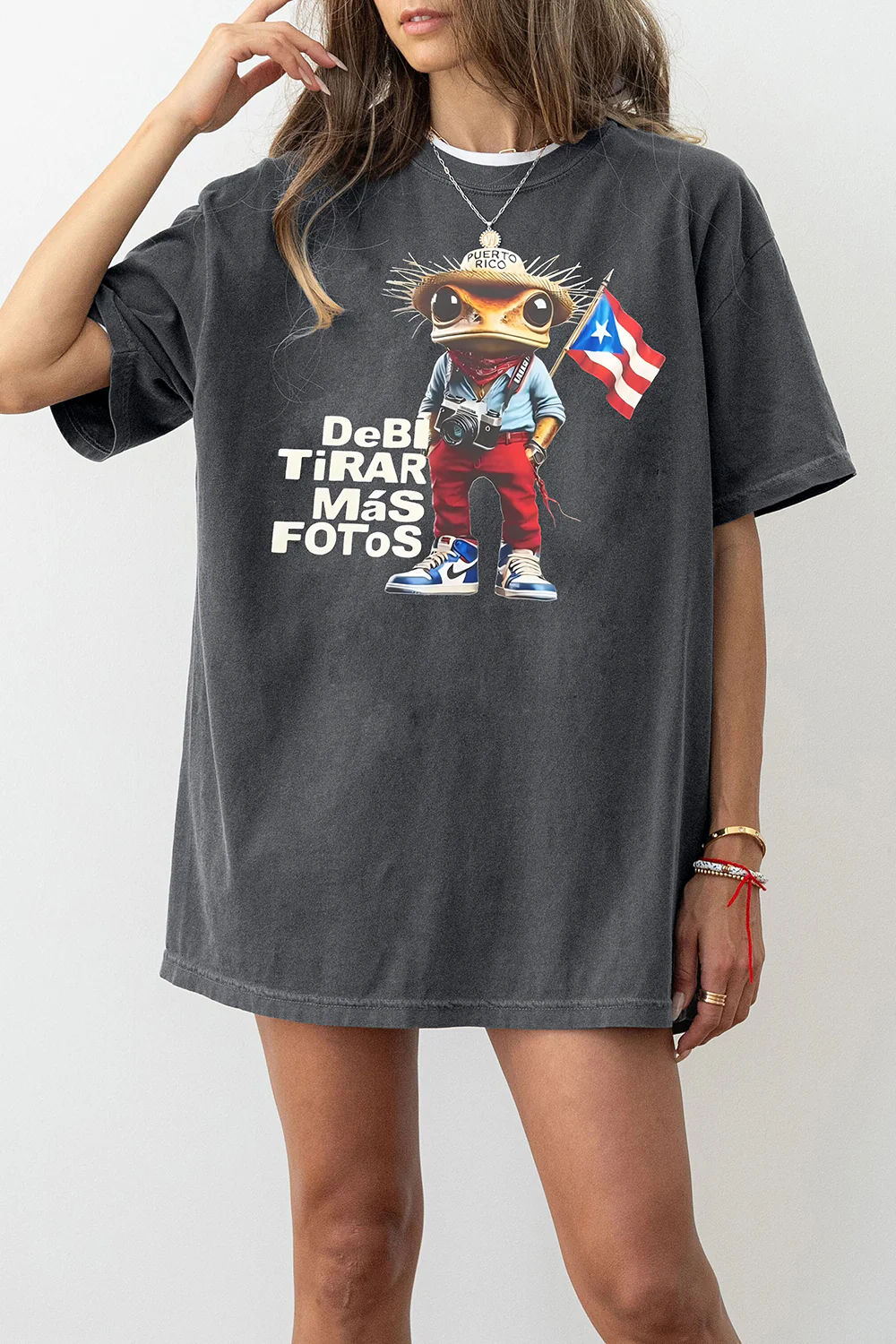 Bad Bunny DTMF Frog Flag Tee For Women