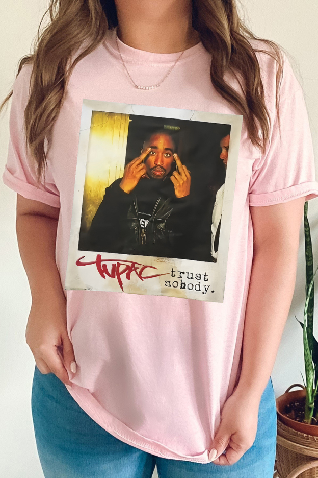 Rapper Tupac Graphic Tee For Women