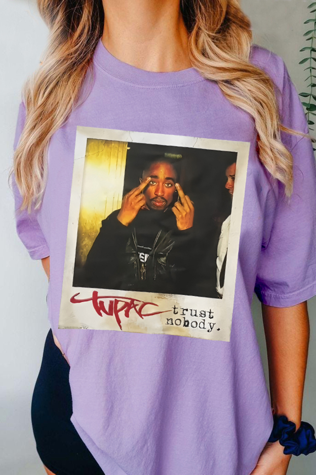 Rapper Tupac Graphic Tee For Women