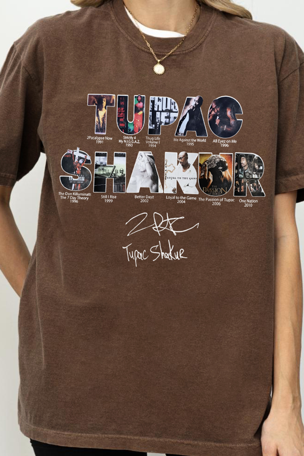 2pacs Hakur Album Tee For Women