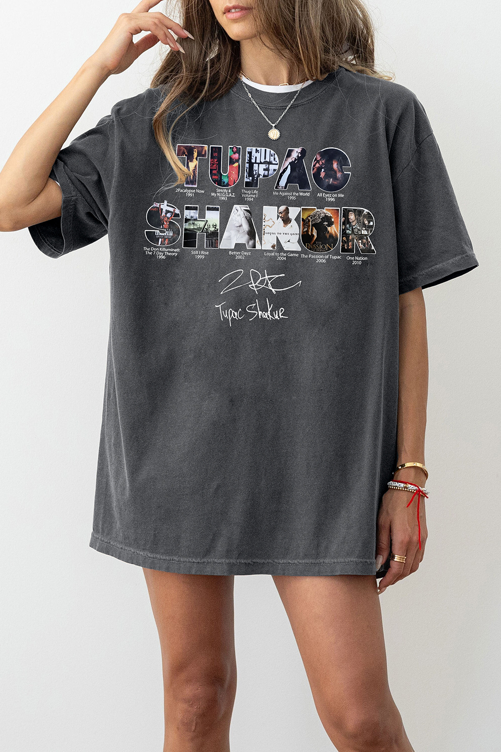 2pacs Hakur Album Tee For Women
