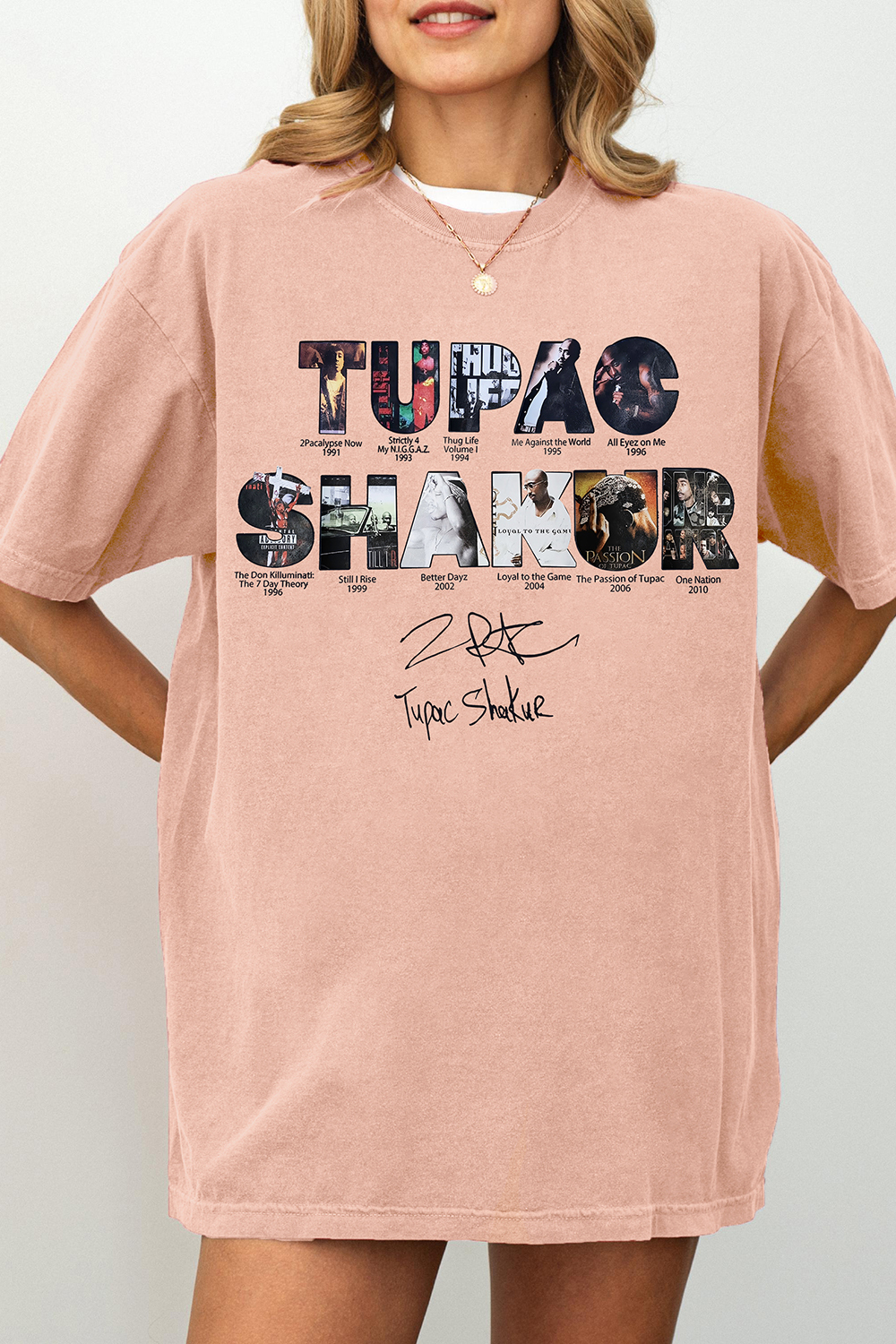 2pacs Hakur Album Tee For Women