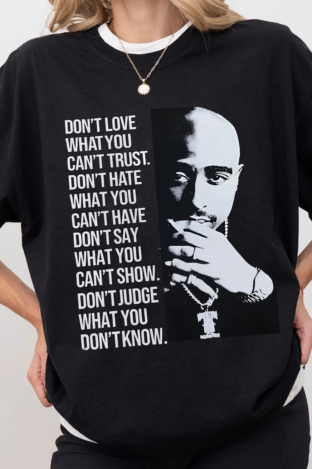 Tupac Portrait Tee For Men