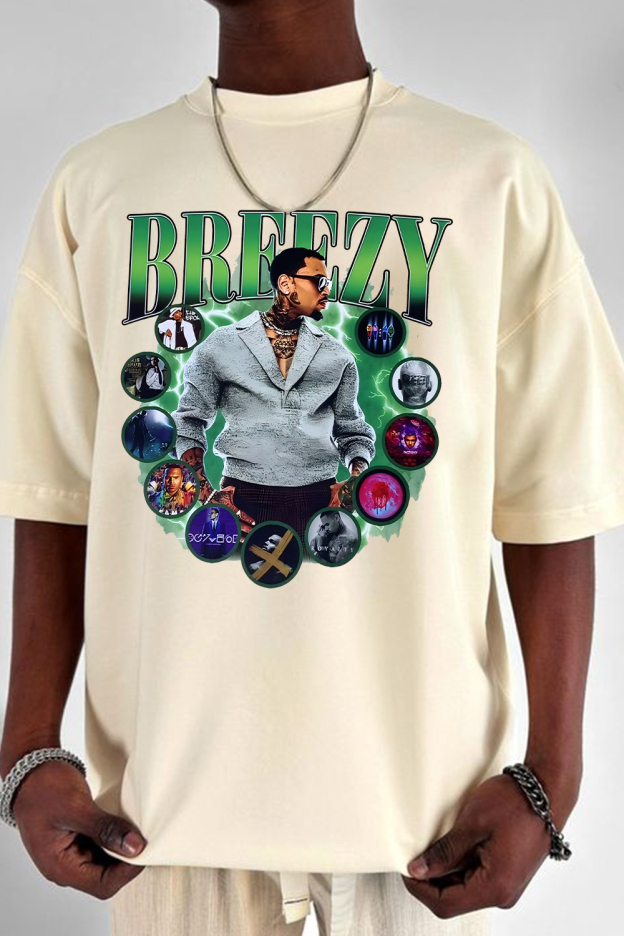 Chris Brown Breezy 1111 Tour tshirt For Men