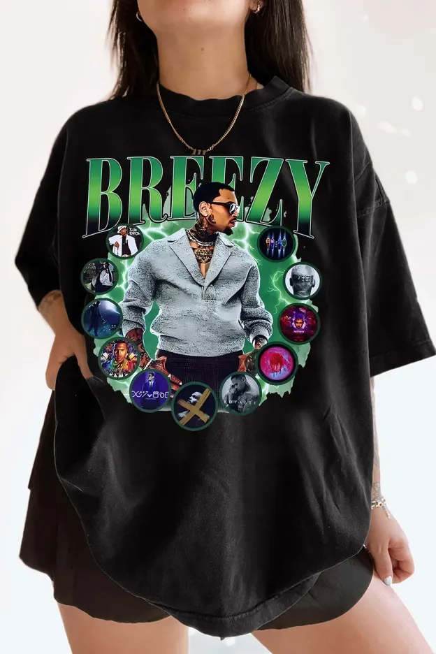 Chris Brown Breezy 1111 Tour Tee For Women