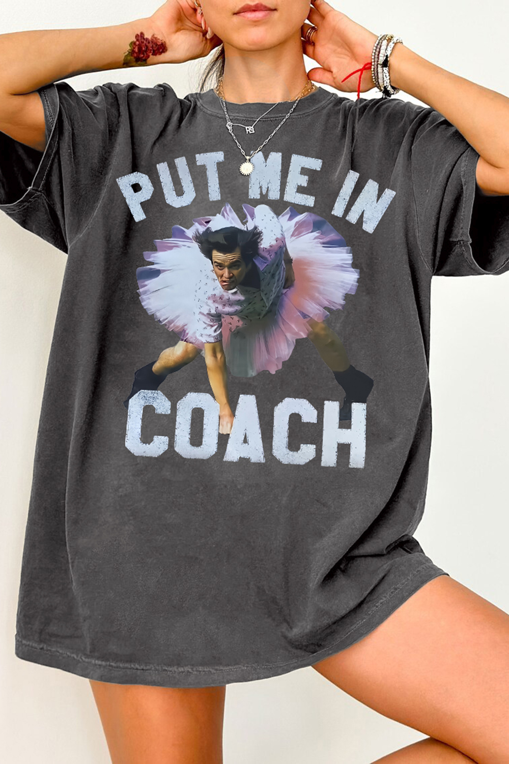 Ace Ventura Put Me In Coach Jim Carrey Funny Tee For Women