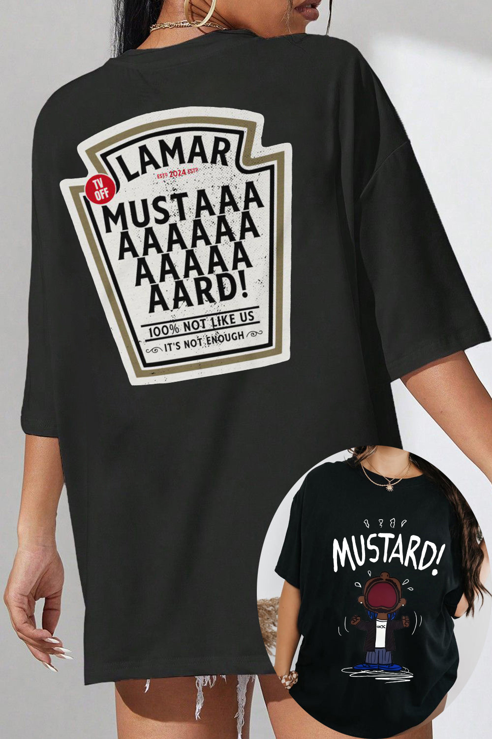 Kendrick Lamar GNX Mustard 2 Sides Tee For Women