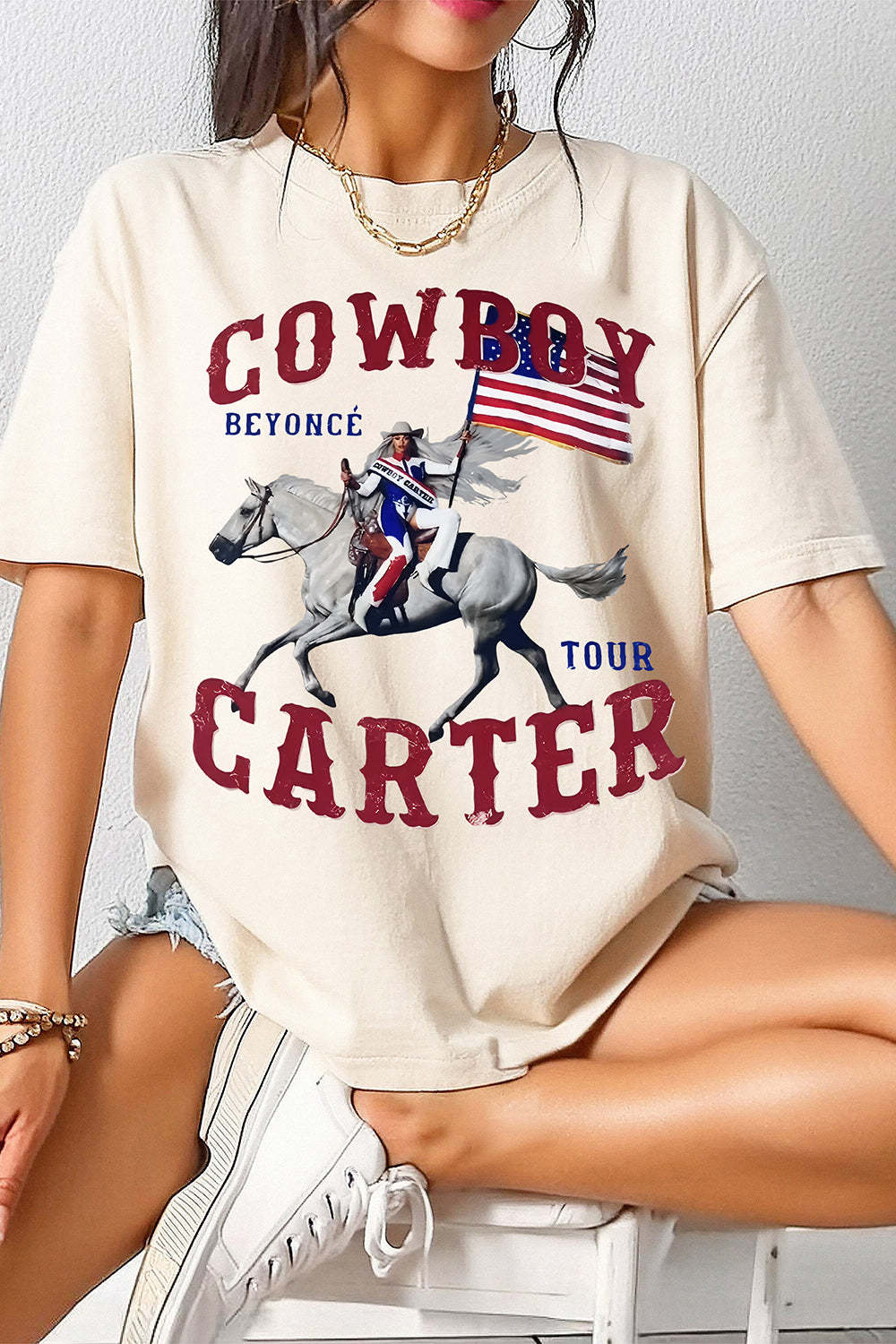 Beyoncé Cowboy Carter Merch Tee For Women