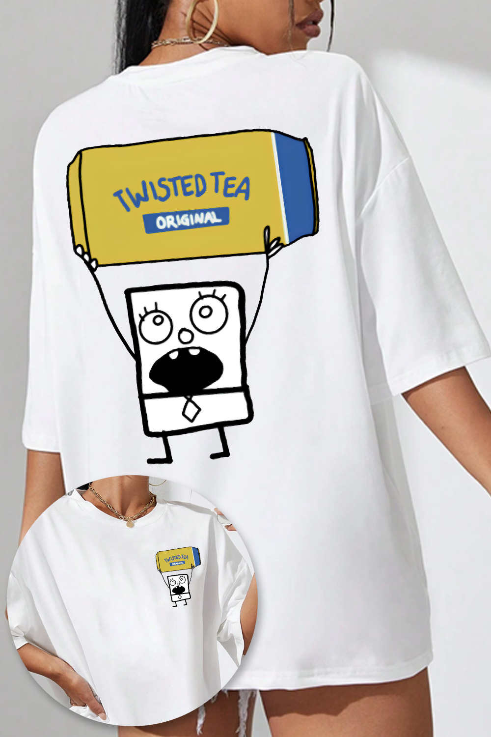 Twisted Tea Doodlebob Tee For Women