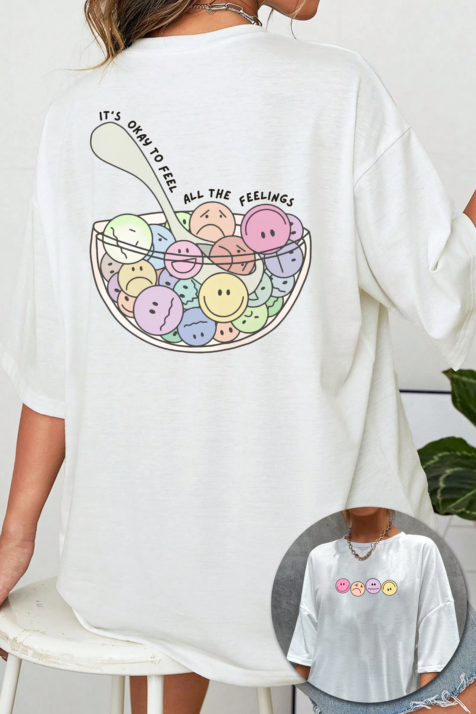 Mental Health Feel all the Feels Tee For Women    