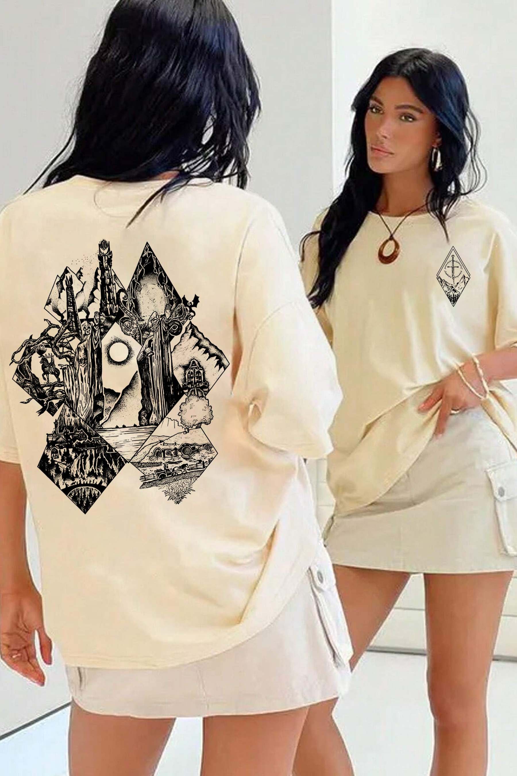 Middle Earth Lotr Tee For Women