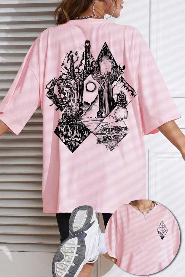 Middle Earth Lotr Tee For Women